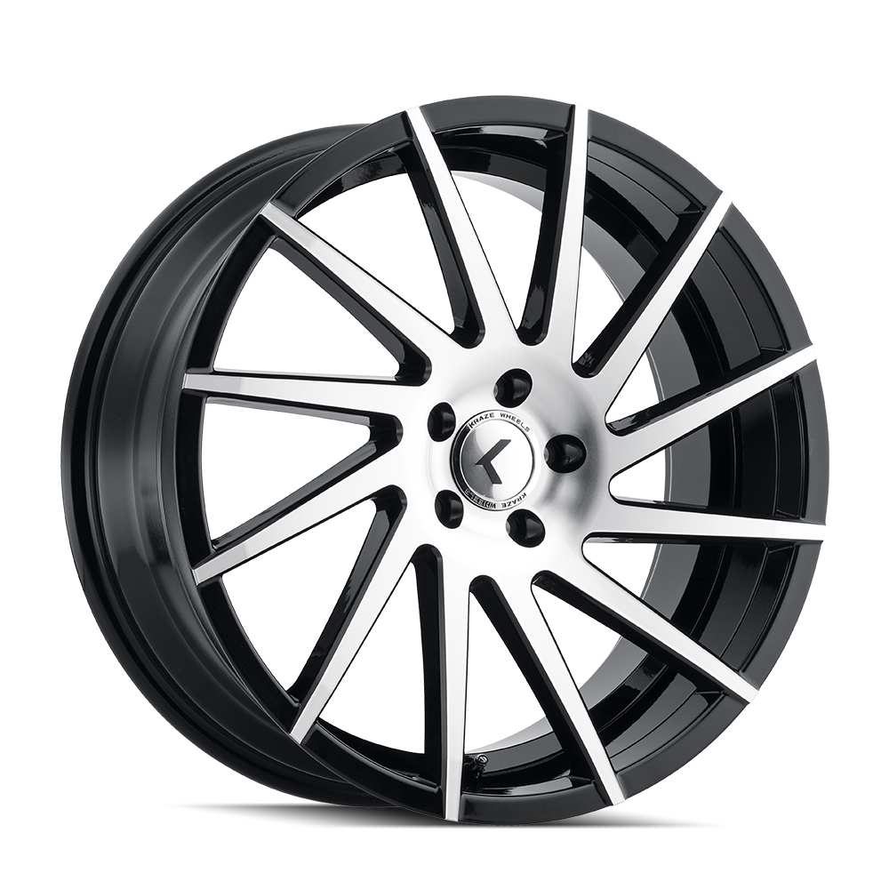 KR181-22845BM40 Spinner KR181 Gloss Black Machined Wheel - 22 x 8.5 in., 5-112 mm, 40 mm Offset, 66.6 mm