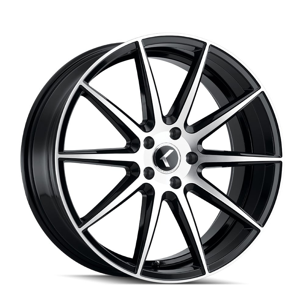KR194-2865BM38 Cosmos KR194 Gloss Black Machined Face Wheel - 20 x 8.5 in., 5-114.3 mm, 38 mm Offset, 72.62 mm