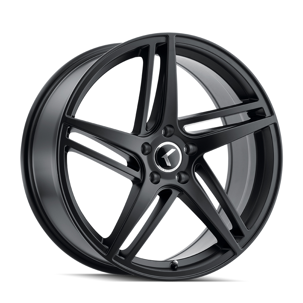 KR195-2845B38 KR195 Milano Satin Black Wheel - 20 x 8.5 in., 5-112 mm, 38 mm Offset, 66.56 mm