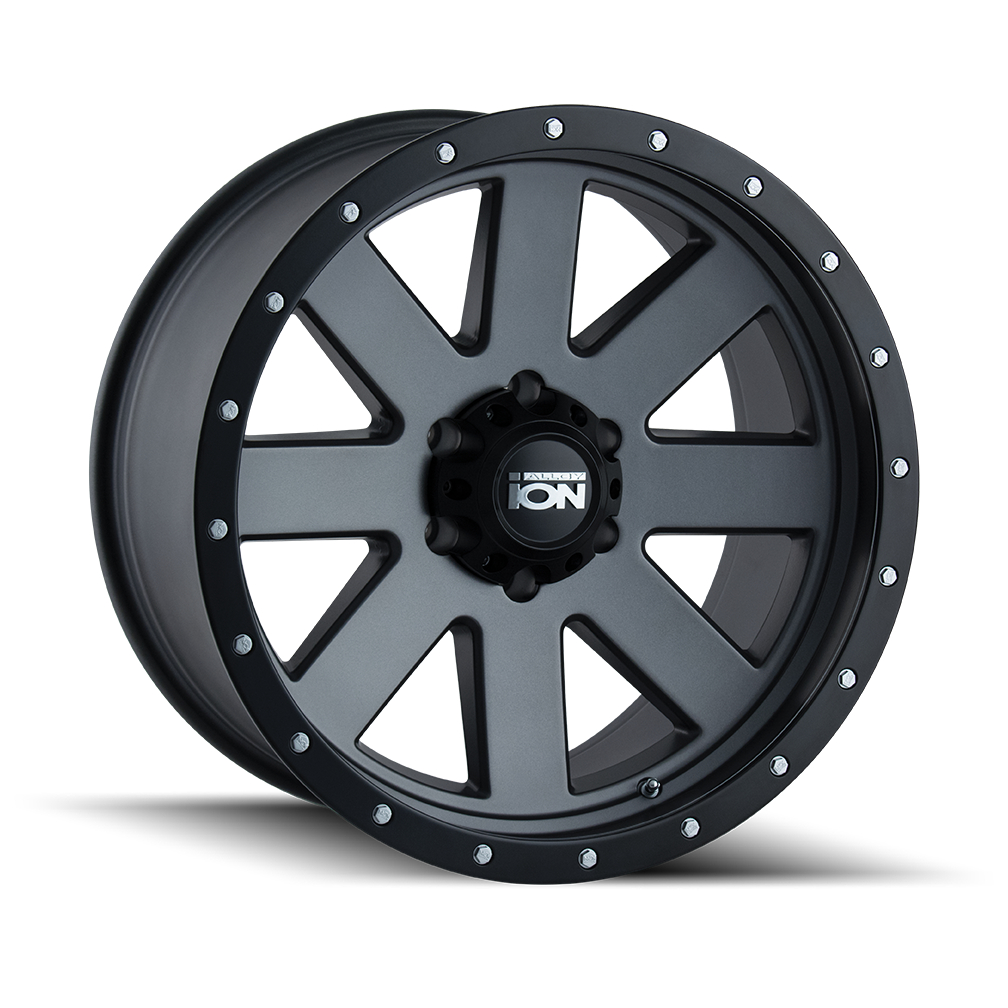 Ion 134-2950MG Type 134 Matte Gunmetal & Black Bead-Lock Wheel - 20 x 9 in., 5-150 mm, 110 mm