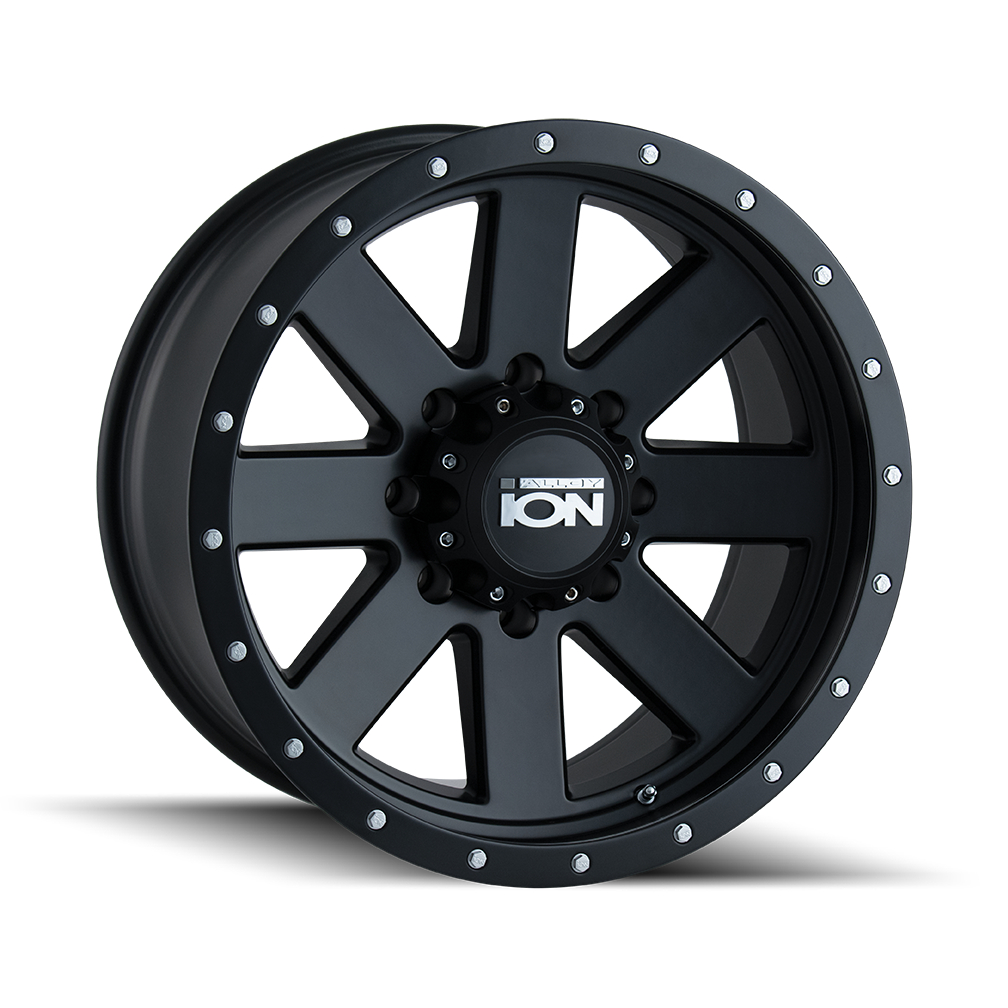 Ion 134-2173MB Type 134 Matte Black & Black Bead-Lock Wheel - 20 x 10 in., 5-127 -19 mm, 83.82 mm