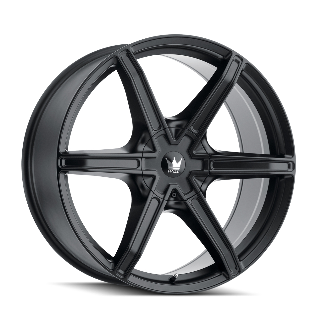371-24918MB Stilts 371 Matte Black Wheel - 24 x 9.5 in., 5-115 & 5-120 mm, 18 mm Offset, 74.1 mm