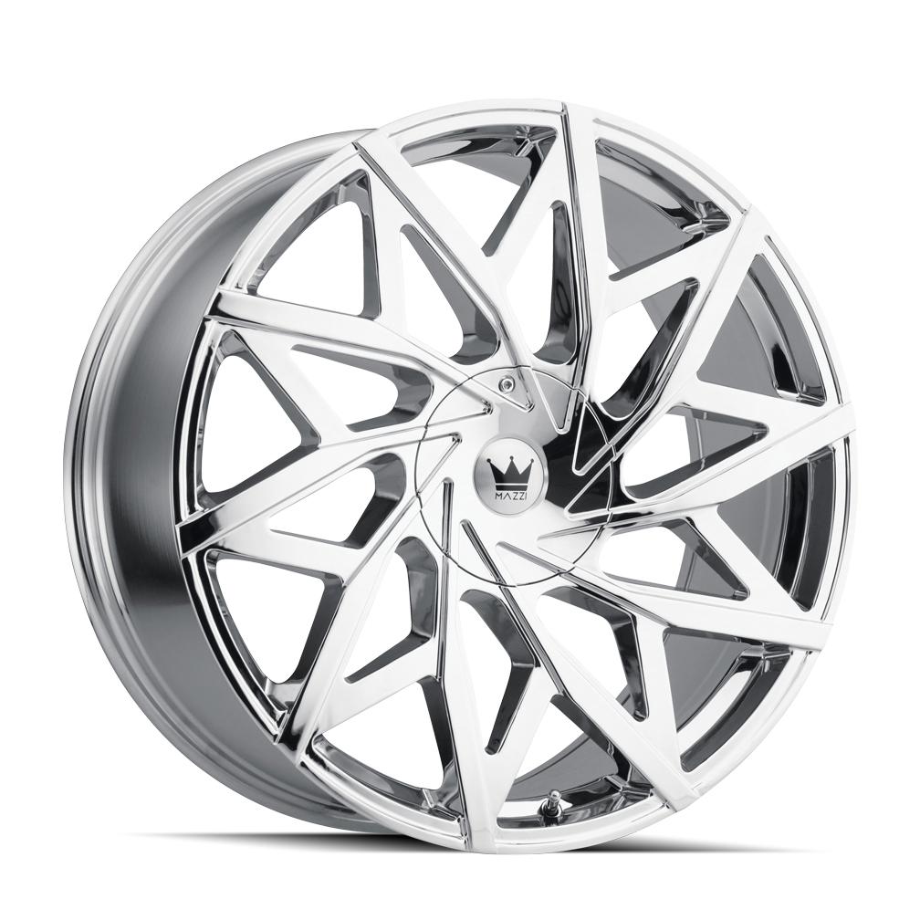 372-24918C Big Easy 372 Chrome Wheel - 24 x 9.5 in., 5-115 & 5-120 mm, 18 mm Offset, 74.1 mm