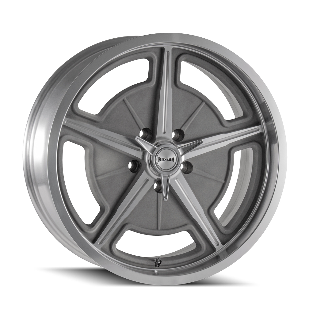 605-8861GMDEEP Type 605 Matte As-Cast Machined Spokes with Deep Lip Wheel - 18 x 8 in., 5-120.65 mm, 83.82 mm