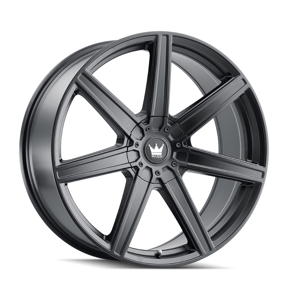 376-22811MB Laguna 376 Matte Black Wheel - 22 x 8.5 in., 5-110 & 5-115 mm, 38 mm Offset, 72.6 mm