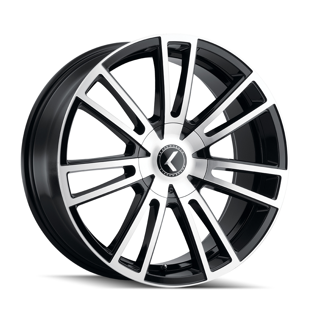 KR183-22804BM38 Spectra 183 Gloss Black Machined Wheel - 22 x 8.5 in., 5-114.3 & 5-120 mm, 38 mm Offset, 74.1 mm