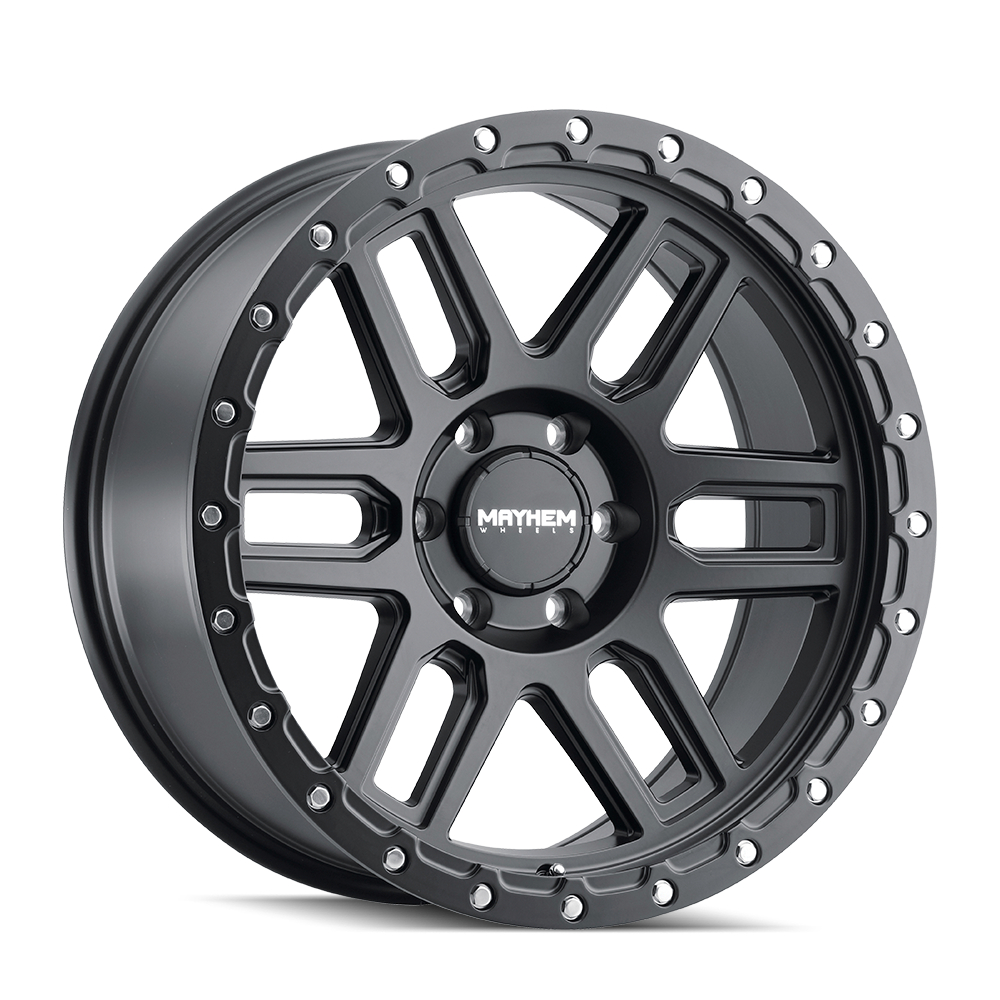 8304-7985MB Delta 8304 Matte Black with Matte Black Lip Wheel - 17 x 9 in., 5-139.7 mm, 108.1 mm