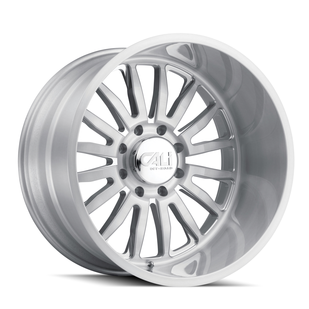 9110-2185BGC Summit 9110 Brushed MilledClear Gloss Wheel - 20 x 10 in., 5-139.7 mm, -25 mm Offset, 87.1 mm