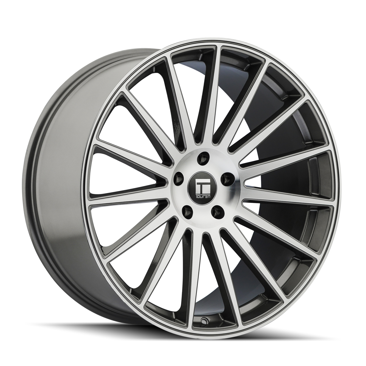 3292-2145GT35 TR92 3292 Gloss Graphite Machined Face Wheel - 20 x 10.5 in., 5-112 mm, 35 mm Offset, 66.56 mm