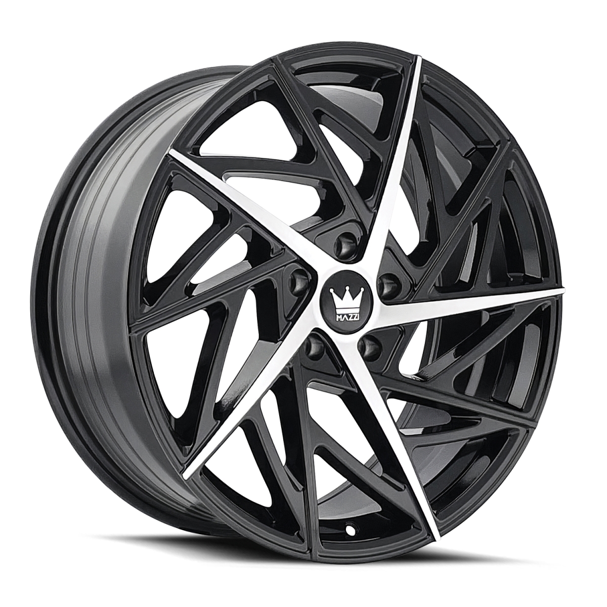 377-2812B Freestyle 377 Gloss Black Machined Wheel - 20 x 8.5 in., 5-120 mm, 35 mm Offset, 74.1 mm