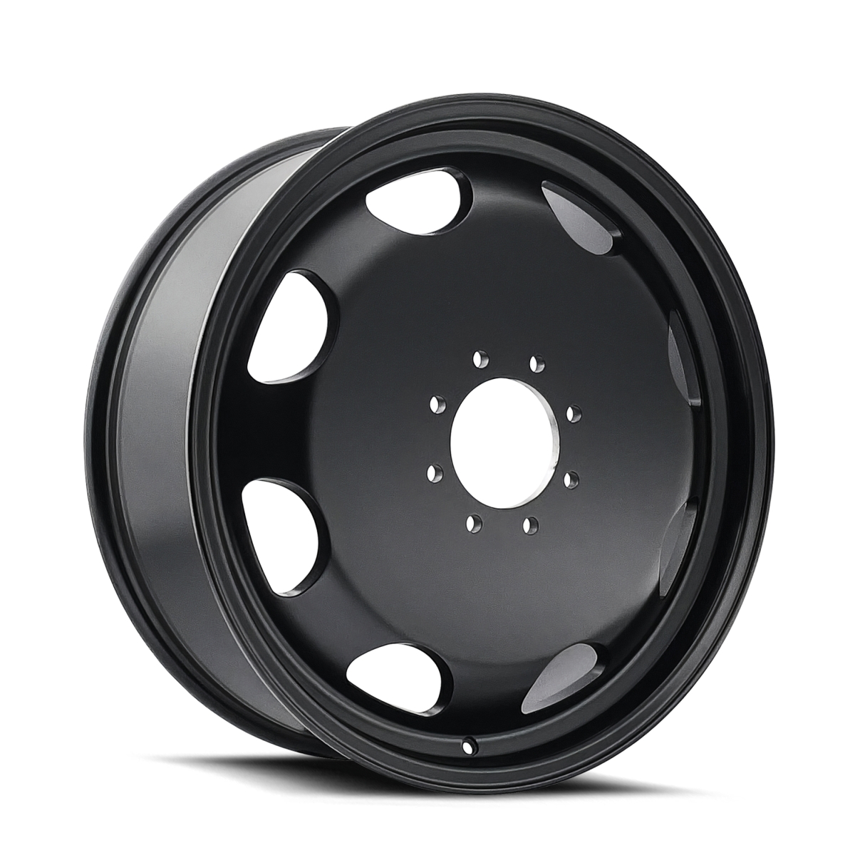 9110D-24879MBI100 Summit Dually 9110D Matte Black Wheel - 24 x 8.25 in., 8-210 mm, 100 mm Offset, 154.2 mm