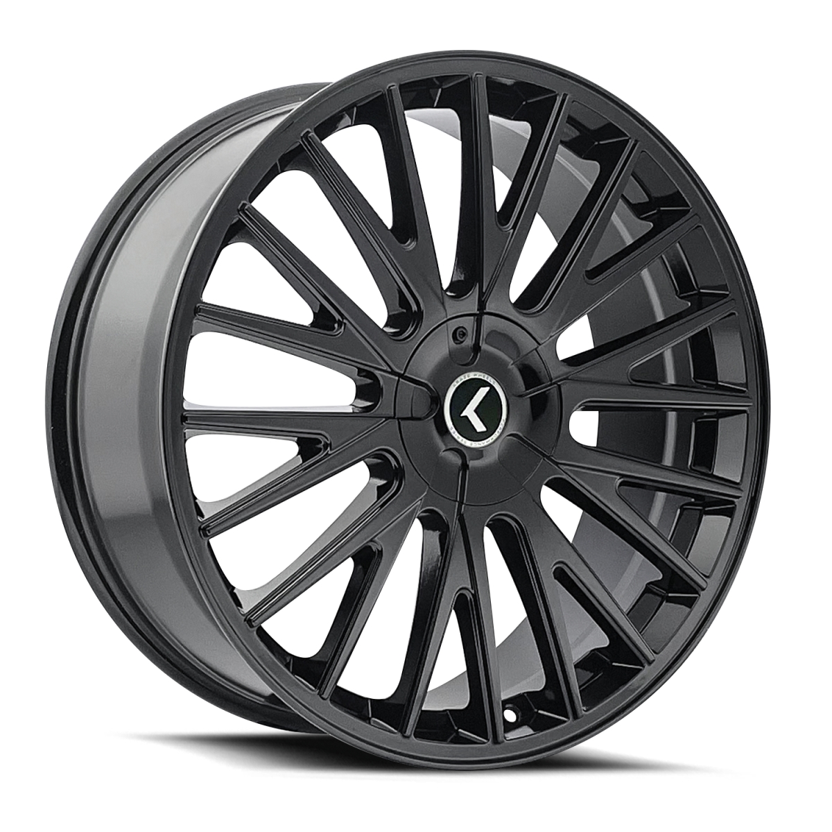 KR185-22804B38 Double Down KR185 Gloss Black Wheel - 22 x 8.5 in., 5-114.3 & 5-120 mm, 38 mm Offset, 73 mm