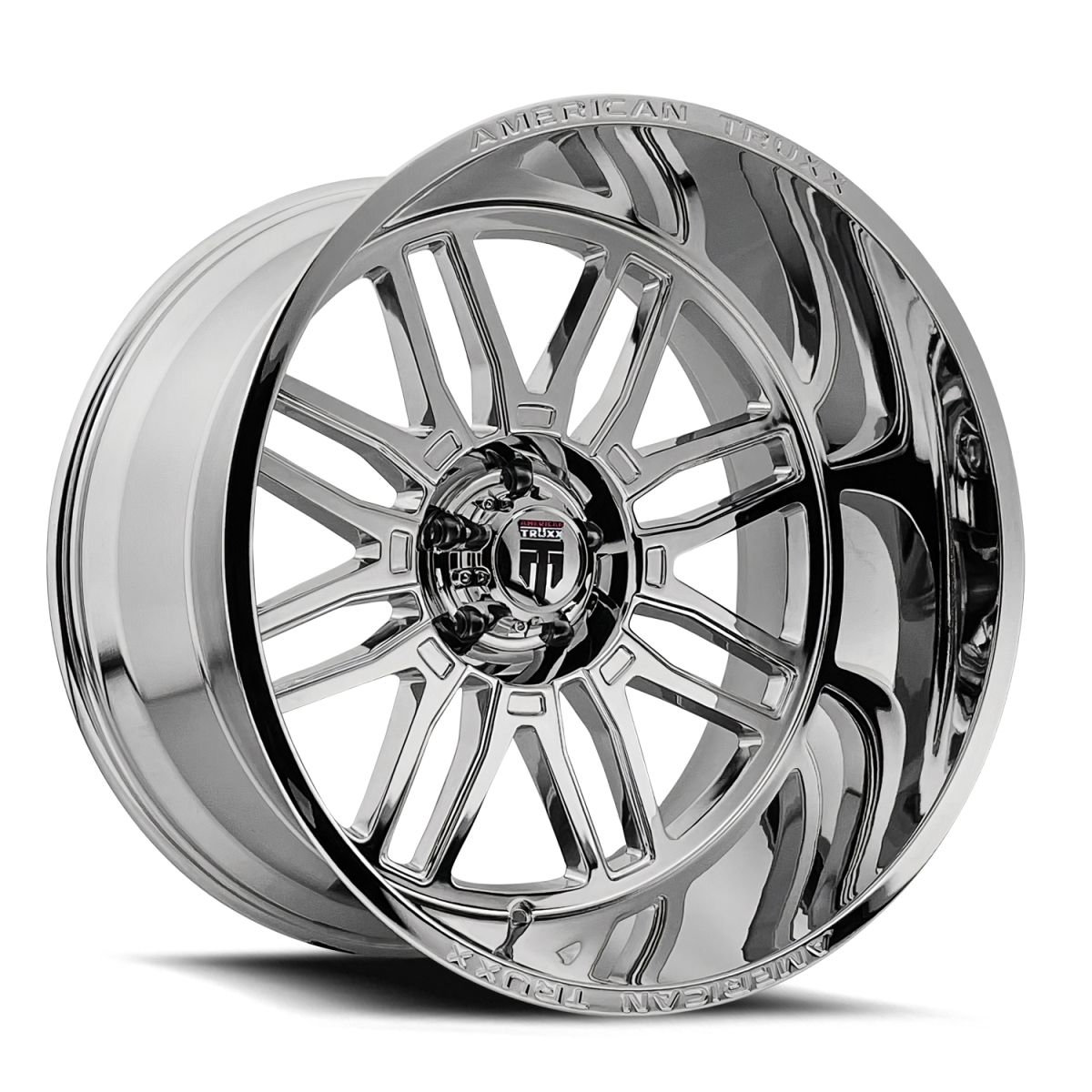 AT1915-24483C Restless AT1915 Chrome Wheel - 24 x 14 in., 6-139.7 mm, -76 mm, 106 mm