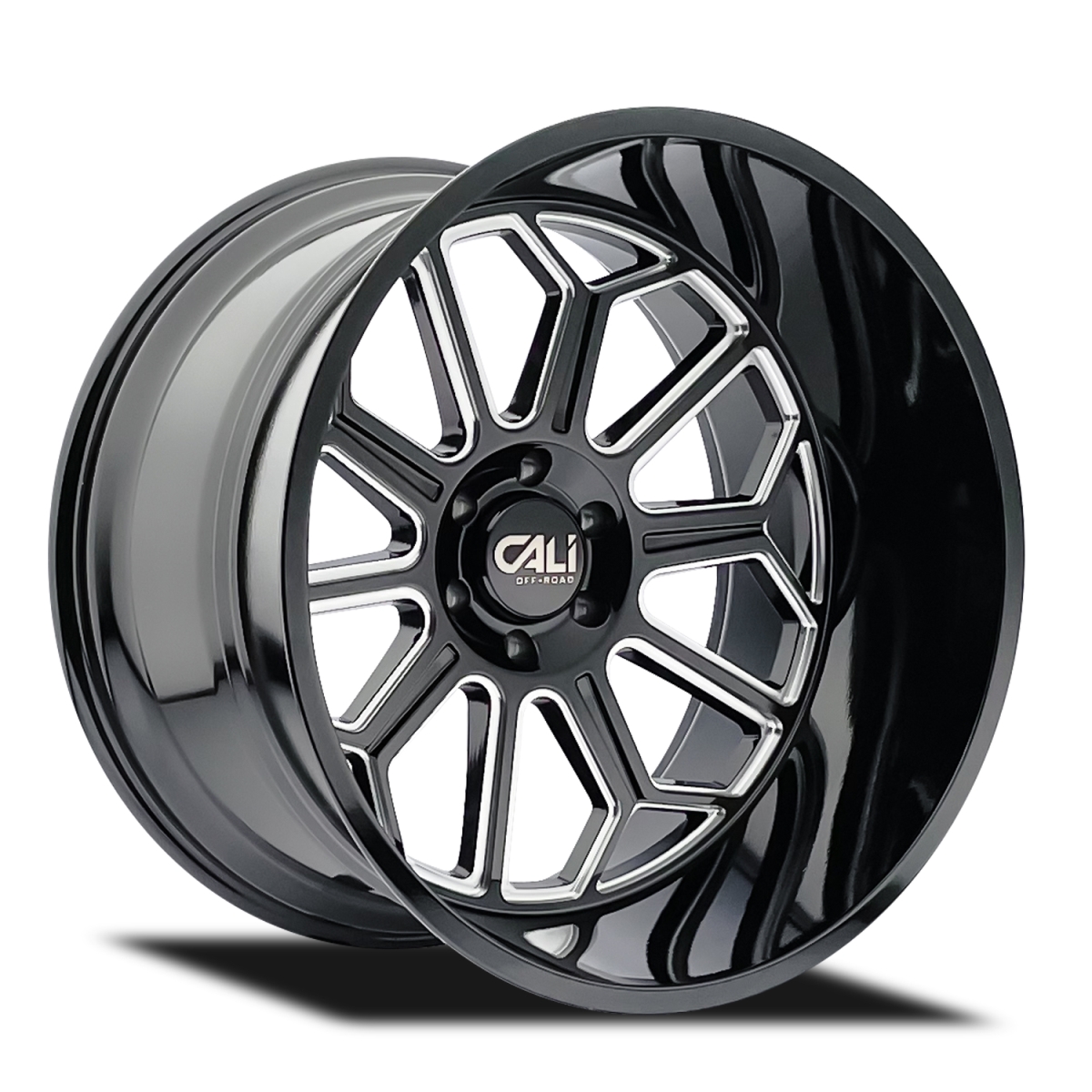 9117-2136BM Auburn 9117 Gloss Black Milled Wheel - 20 x 10 in., 6X135 mm, -25 mm Offset, 87.1 mm