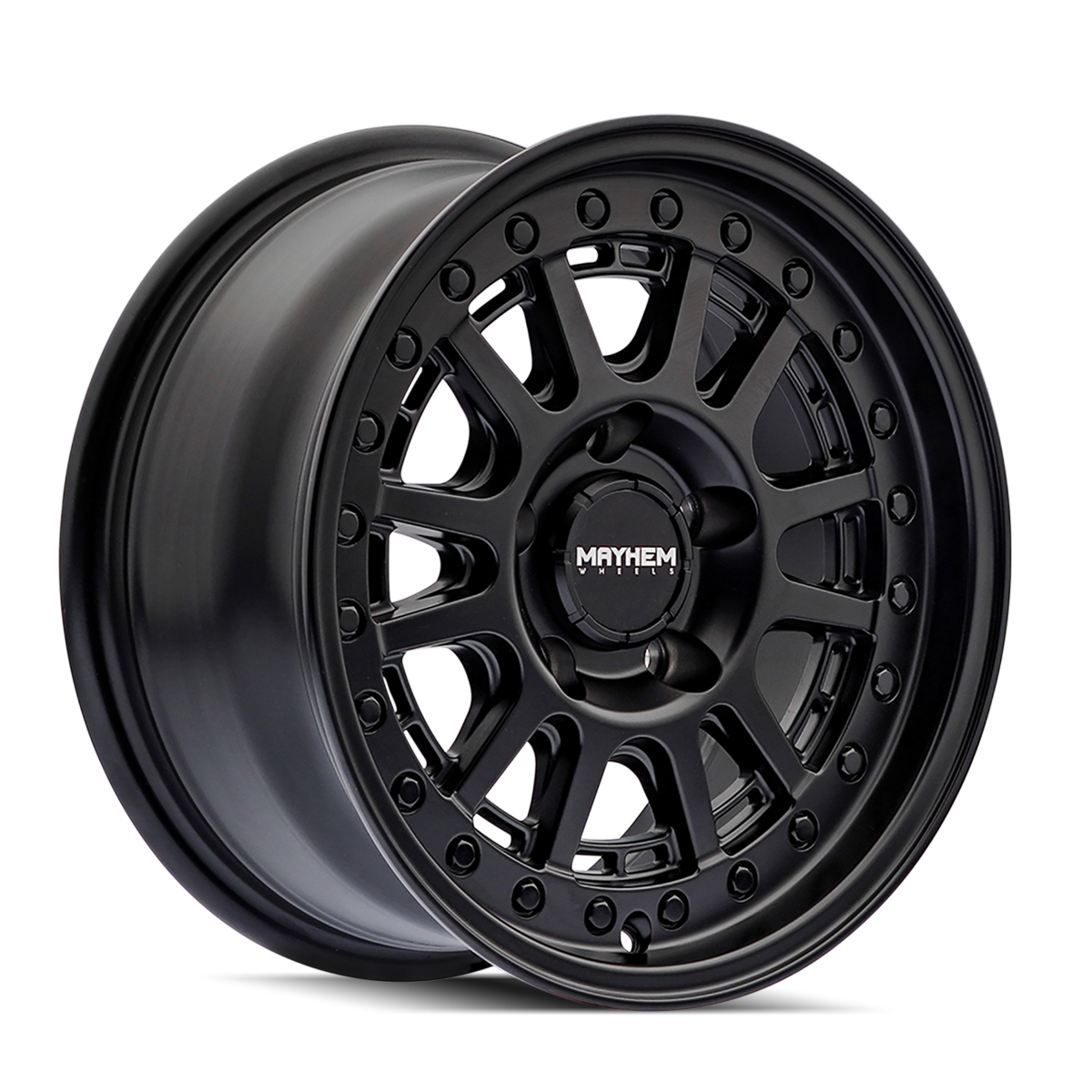 8305-8970MB18 Compass 8305 Matte Black Wheel - 18 x 9 in., 8-170 mm, 18 mm Offset, 125.2 mm