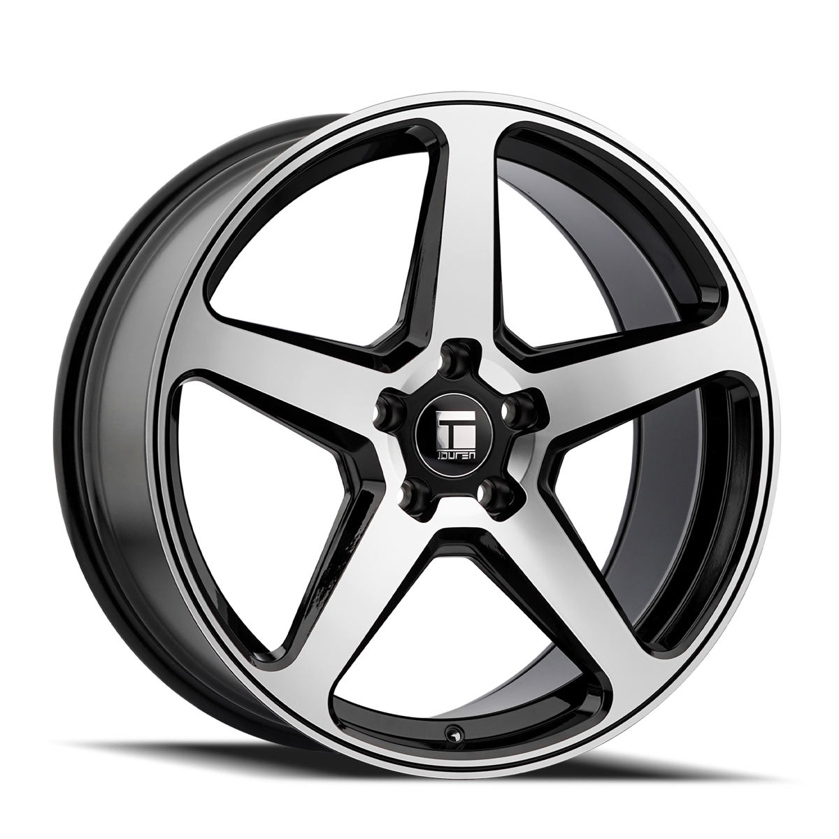 3296-2945MB35 Tf96 3296 Gloss Black Machined Wheel - 20 x 9 in., 5-112 mm, 35 mm Offset, 66.6 mm