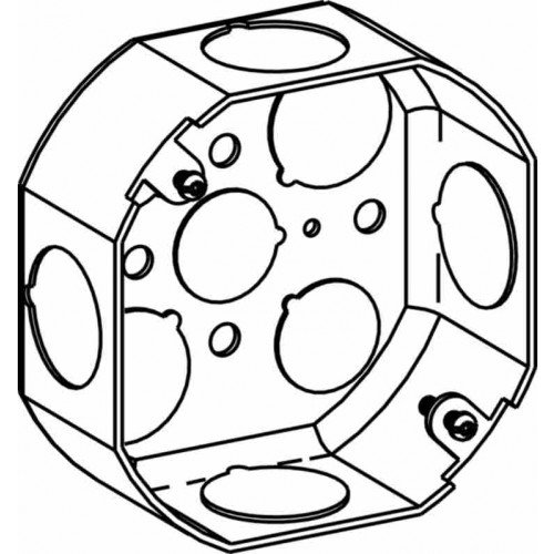 D4RB-75 4 in. Octagon Drawn Box - 0.75 in.