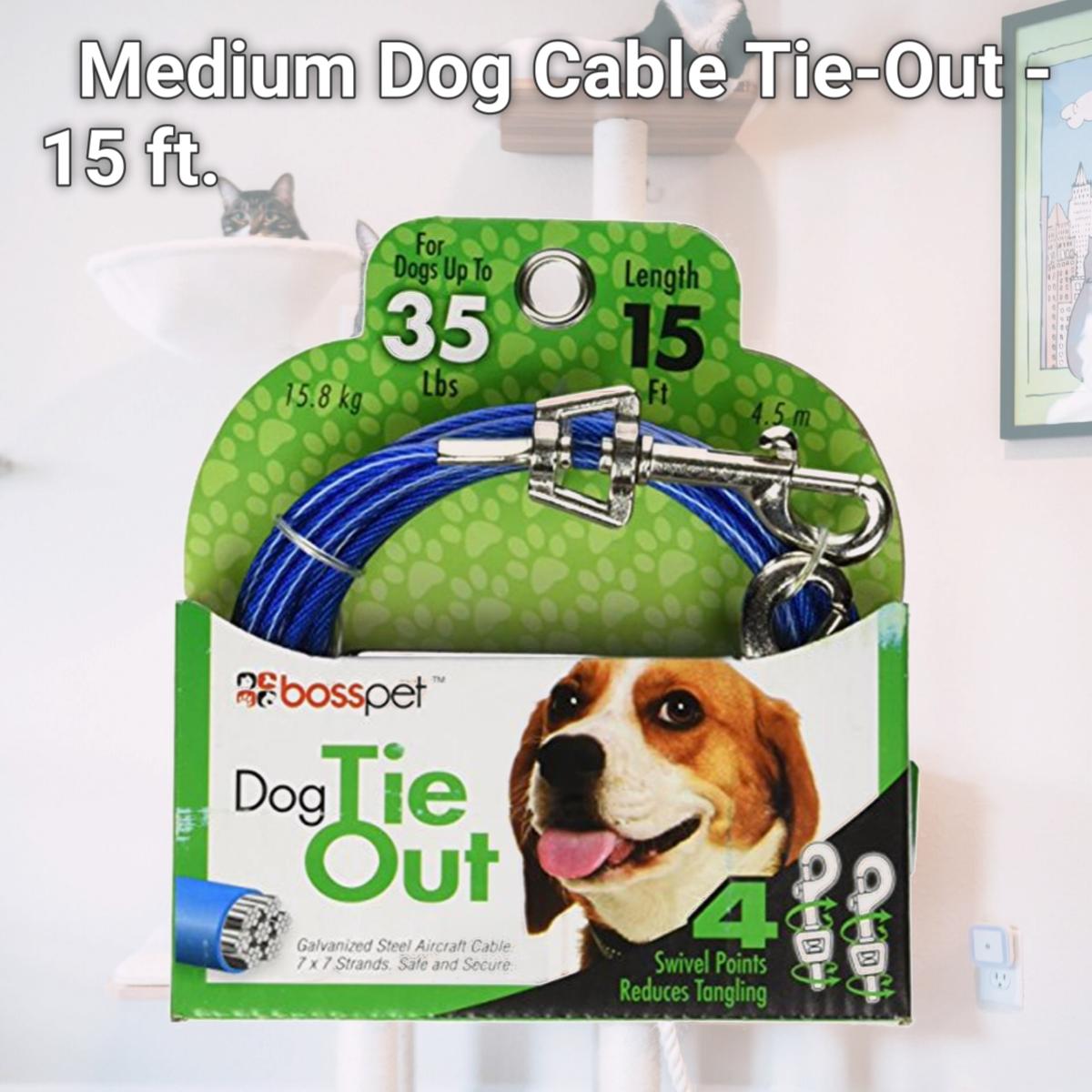 Picture of Boss Pet Products Q231500099 Medium Dog Cable Tie-Out - 15 ft.
