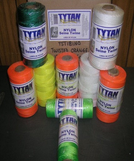 Nylon Twisted Seine Twine Number, White - 18 in. x 250 ft.