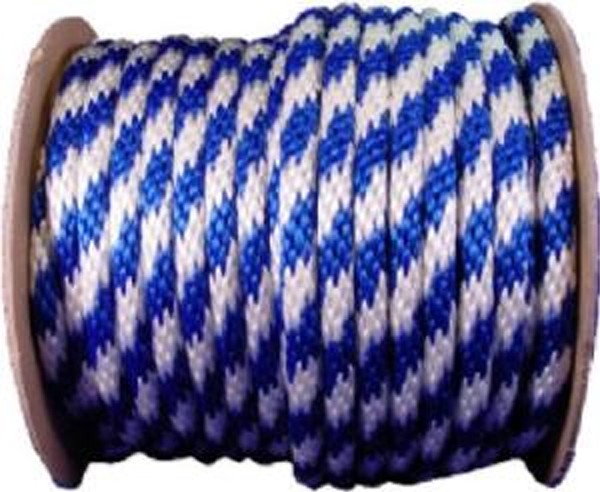 MFP12300BLW Smooth Derby Braid Rope Reel, Blue & White - 0.375 in. x 300 ft.