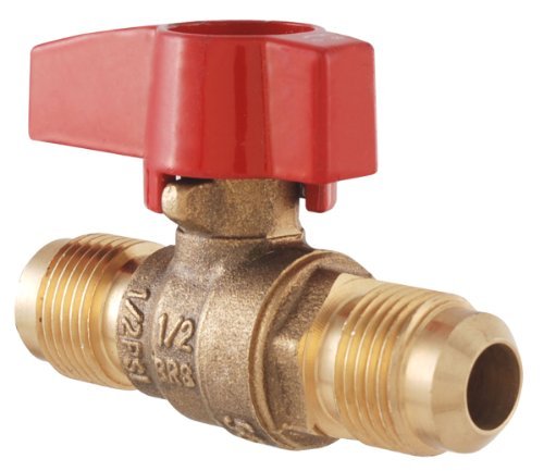 Gas Ball Valve - Flare 0.5 in. Brass