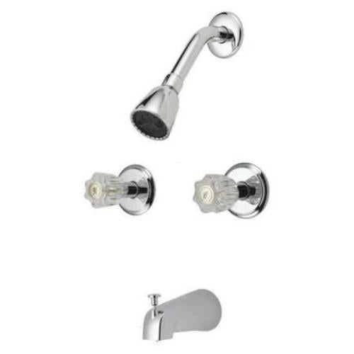 222212 Tub & Shower Faucet 2-Acrlyc Handle, Chrome