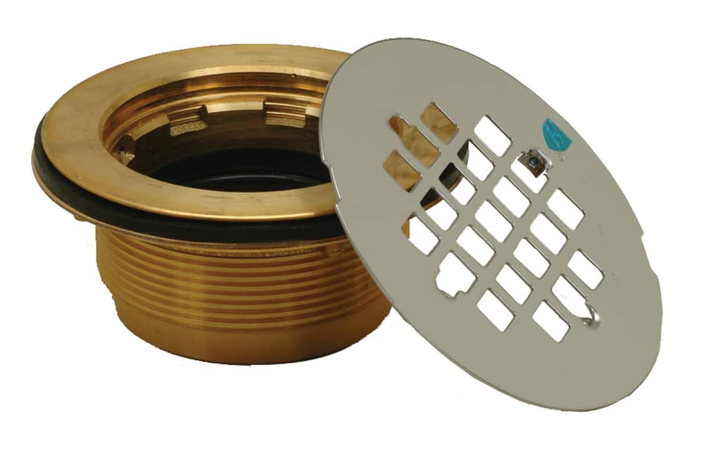 Threaded Shower Drain 2 in. Brass