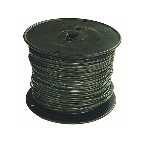 Picture of Southwire 11595657 10 Awg Thhn Solid Wire, Black - 500 ft.