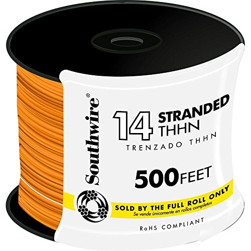 Picture of Southwire 22961758 14 Awg Thhn Strand Wire&#44; Orange - 500 ft.