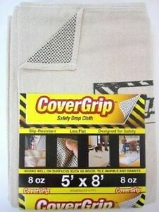 Cover Grip Slip Resist Drop Cloth - 5 x 8 ft.