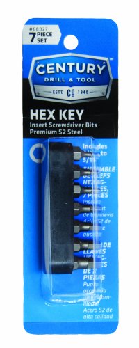 Picture of Century Drill & Tool 68027 Hex Key Bit Magnetic Bit Holder Set