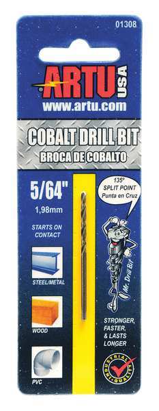 Picture of Artu USA 1308 Cobalt Drill Bit - 0.078 in.