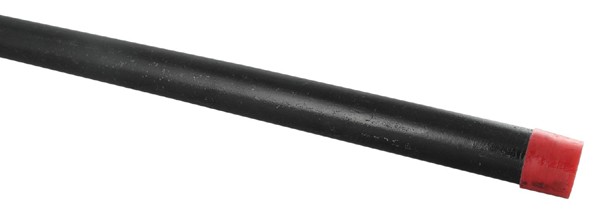 306 112 x 24 in. Black Pipe Cut Joint - 1.50 x 24 in.