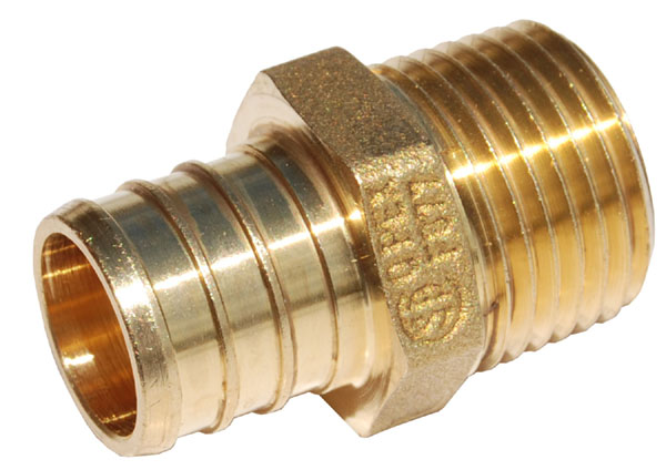 UC118LF Thread Adapter 0.375 x 0.5 in. Mnpt Bulk