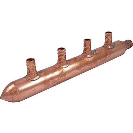 Copper Manifold with Pex 4 Port Closed Bulk