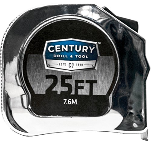 Picture of Century Drill & Tool 72812 Tape Measure&#44; Chrome - 25 ft. x 1 in.