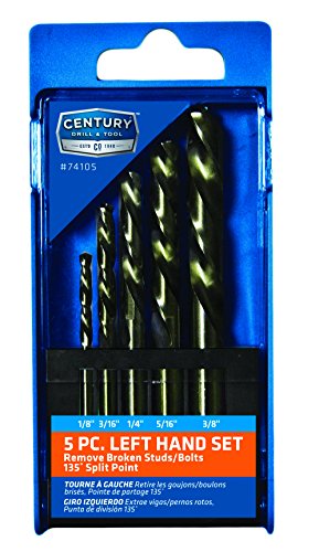 Picture of Century Drill & Tool 74105 Left Hand Stub Drill Bit&#44; - 5 Piece Set