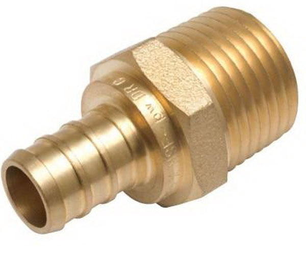 PZ1016LF  Adapter Pex, MPT 1 x 1 in. Brass