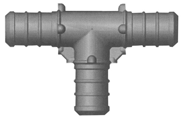 PAPT030303  Pex Tee 0.5 in. Plastic