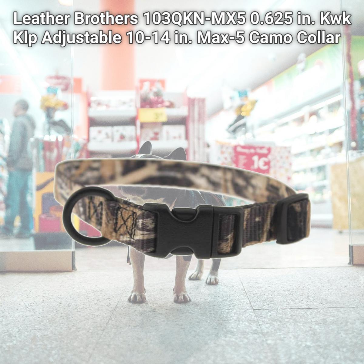 Picture of Leather Brothers 103QKN-MX5 0.625 in. Kwk Klp Adjustable 10-14 in. Max-5 Camo Collar