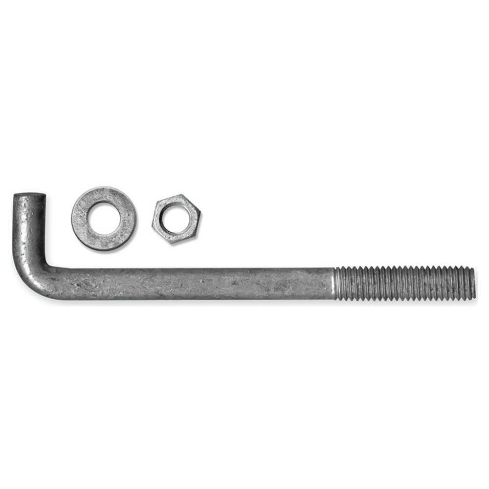 Anchor Bolt - 0.5 x 8 in. Plain - Pack of 50