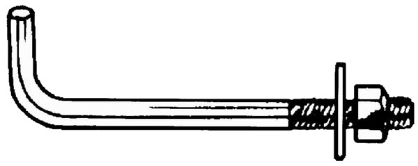 AB128HD Anchor Bolt - 0.5 x 8 in. Galvanized - Pack of 50