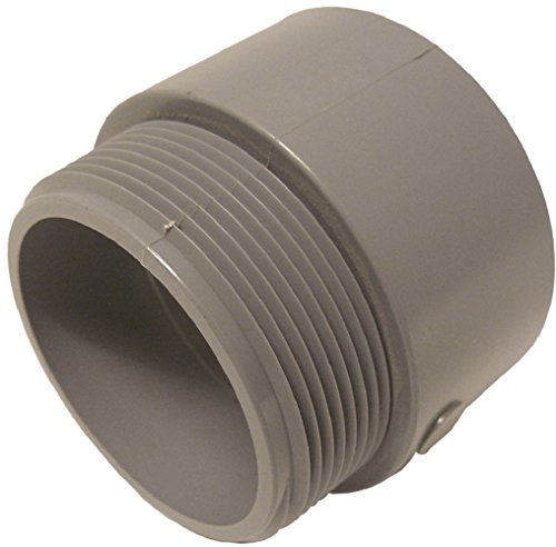 Conduit Fitting Adapter, 4 in, Threaded, PVC, Zinc Plated