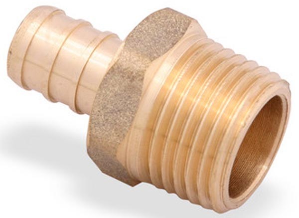 PZ1011LF  Adapter 0.5 Pex x 0.5 in. MPT Brass