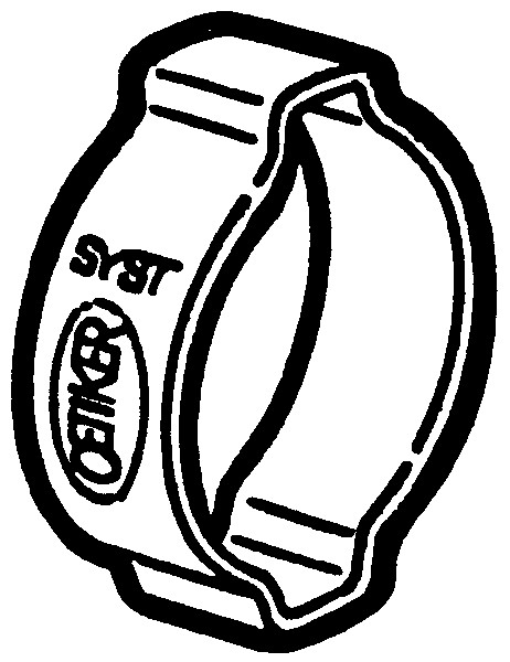 0.59 in. Clamp 2-Ear - Pack of 100