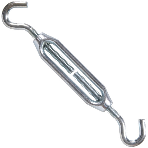 0.25 in. -20 x 7.37 in. Zinc Hook & Hook Turnbuckles