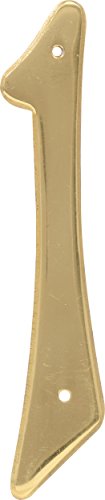 4 in. Number 1 Traditional Brass - Pack of 3
