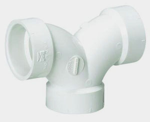 4 in. Double Elbow PVC DWV