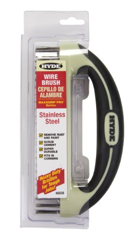 8 in. Wire Brush Stainless Steel MaxxGrip
