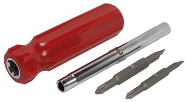 3518 6-In-1 Screwdriver, Red - Pack of 10